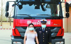  消防婚礼正步盖头纱「消防队的礼服」