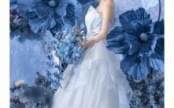蓝色婚纱适合拍什么场景-蓝色系穿搭美式婚纱照男