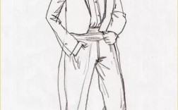  男士燕尾服西装套装搭配「男士燕尾服款式图手绘」