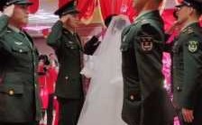 中式婚礼穿军装 兵哥哥中式婚礼不盖头纱