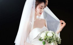 婚礼婚纱头纱发型