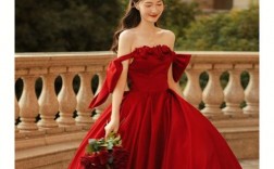 红色婚纱简约婚礼_红色婚纱造型