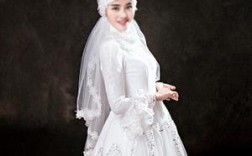 回族单色婚礼头纱照片图片_回族婚纱礼服图片