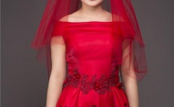 新娘红色婚纱礼服-结婚礼服红色头纱图片大全