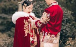 中式婚礼披肩照片男女一对-中式婚礼披肩照片男女