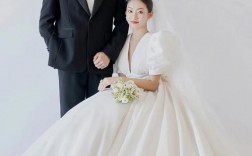 韩式简约仪式婚纱照片高清（韩式极简风婚纱照）