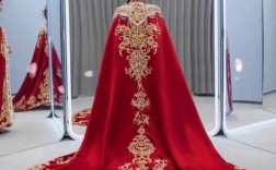 中式婚纱披风 婚礼中国风缎面披肩