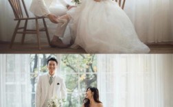  韩系简约婚纱照造型「韩式系列婚纱照」