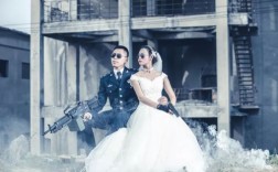  军婚简约婚纱照片男女对比「军婚婚纱照图片酷酷的」