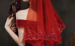 婚礼红色头纱图片（婚礼 红色）