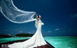 海边婚礼头纱图片高清女,适合海边婚礼的婚纱 