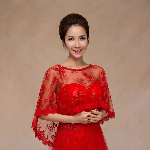 韩式婚礼披肩图片女士款式-图3