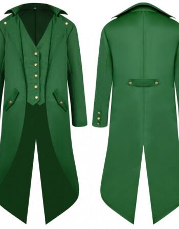 绿色燕尾西装套装,燕尾服和西装 -图2