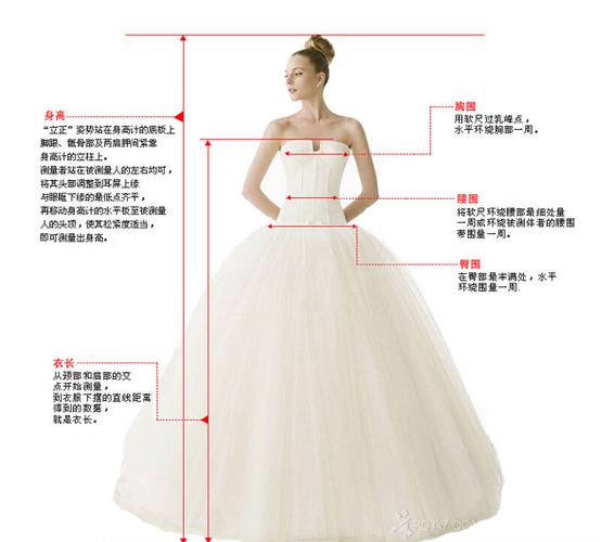 美国婚纱尺寸表-美式婚纱晒-图1