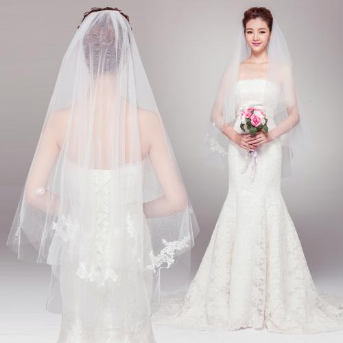  婚礼两个头纱造型图片「婚礼两套婚纱」-图1